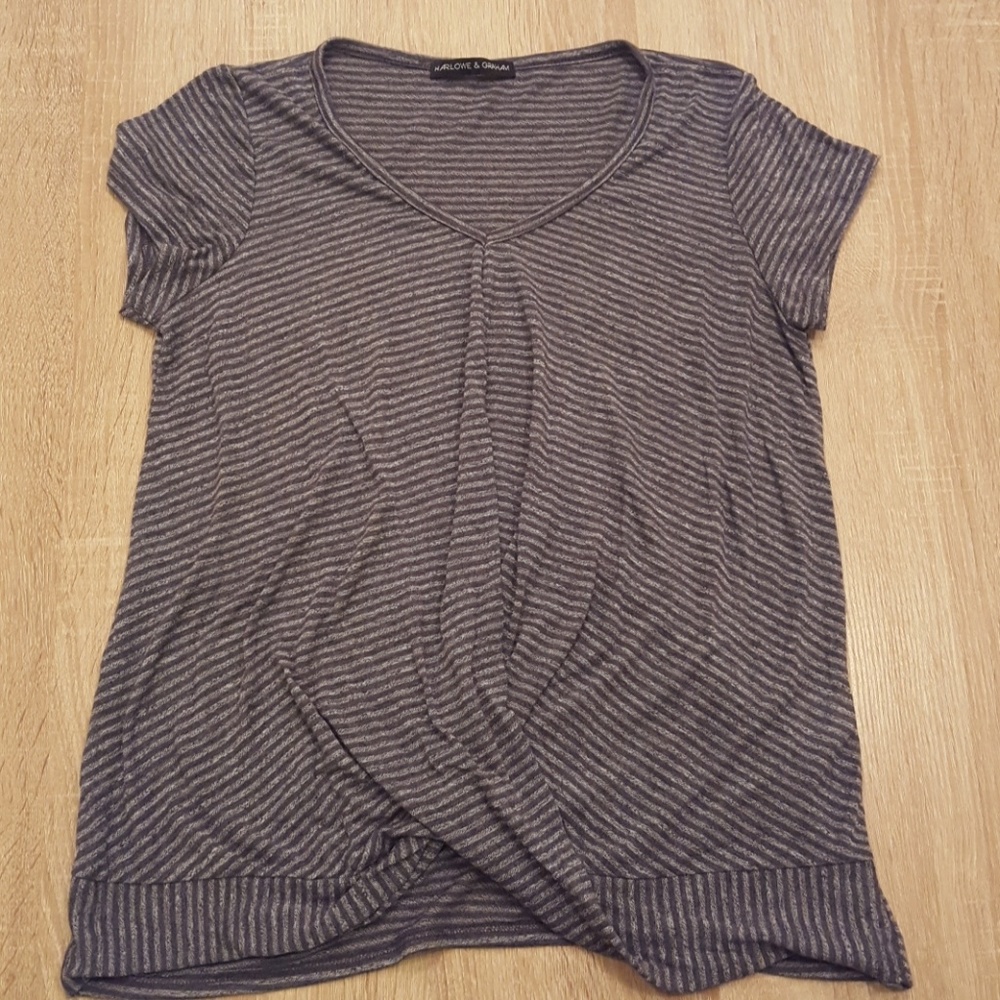 Harlowe & Graham Soft-Knit Twist Tee